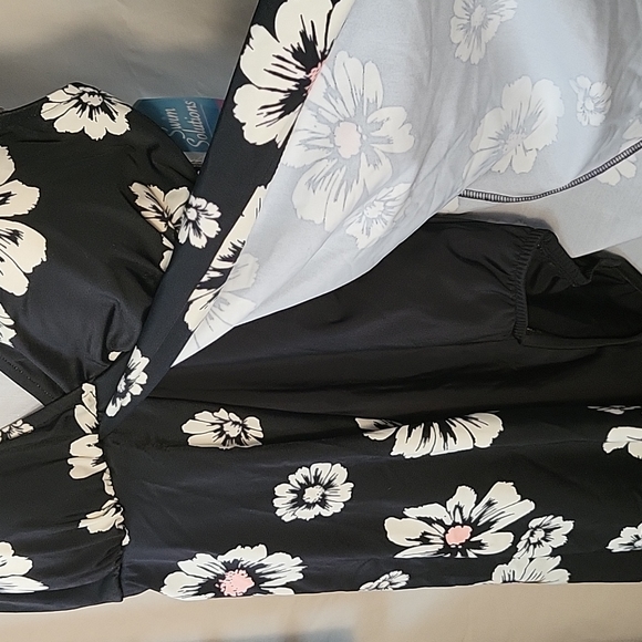 💥 NWT Swim Solutions Floral swim dress swimdress - Picture 6 of 9